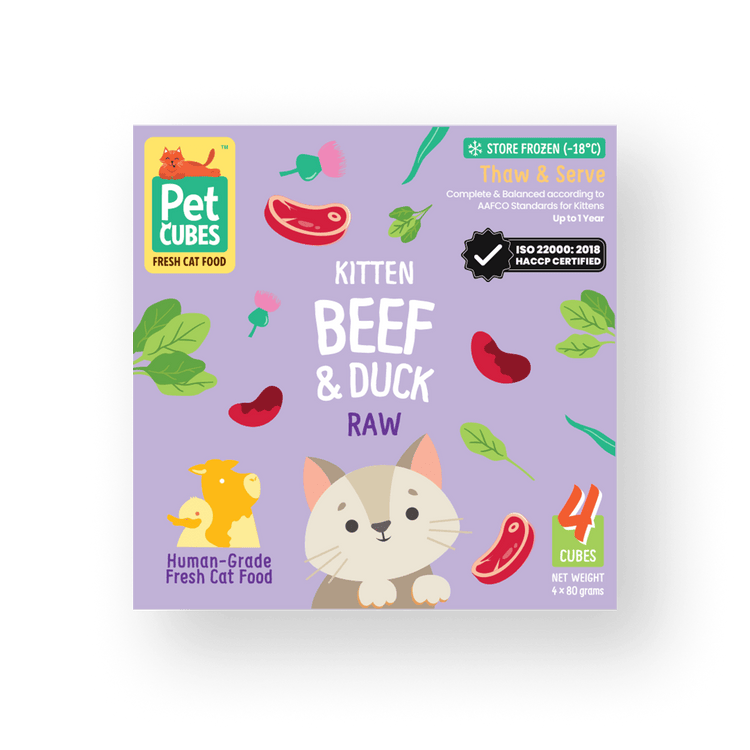 Raw Beef & Duck for Kittens (Case)