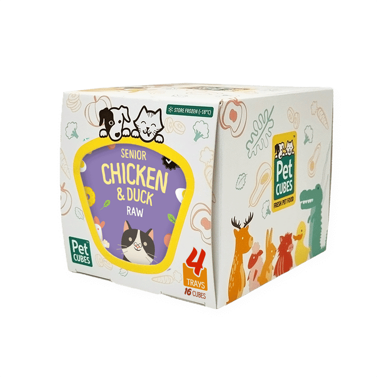 Chicken & Duck - Raw For Senior Cat