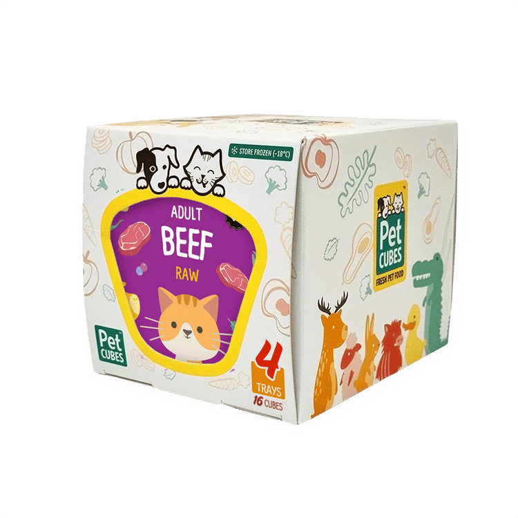 Raw Beef for Adult Cats (Case)