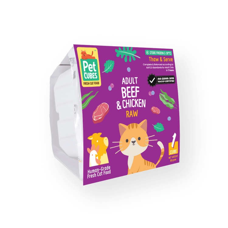 Beef & Chicken - Raw For Adult Cat