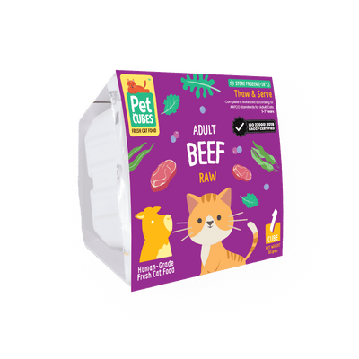 Raw Beef  - Single Cube for Cats