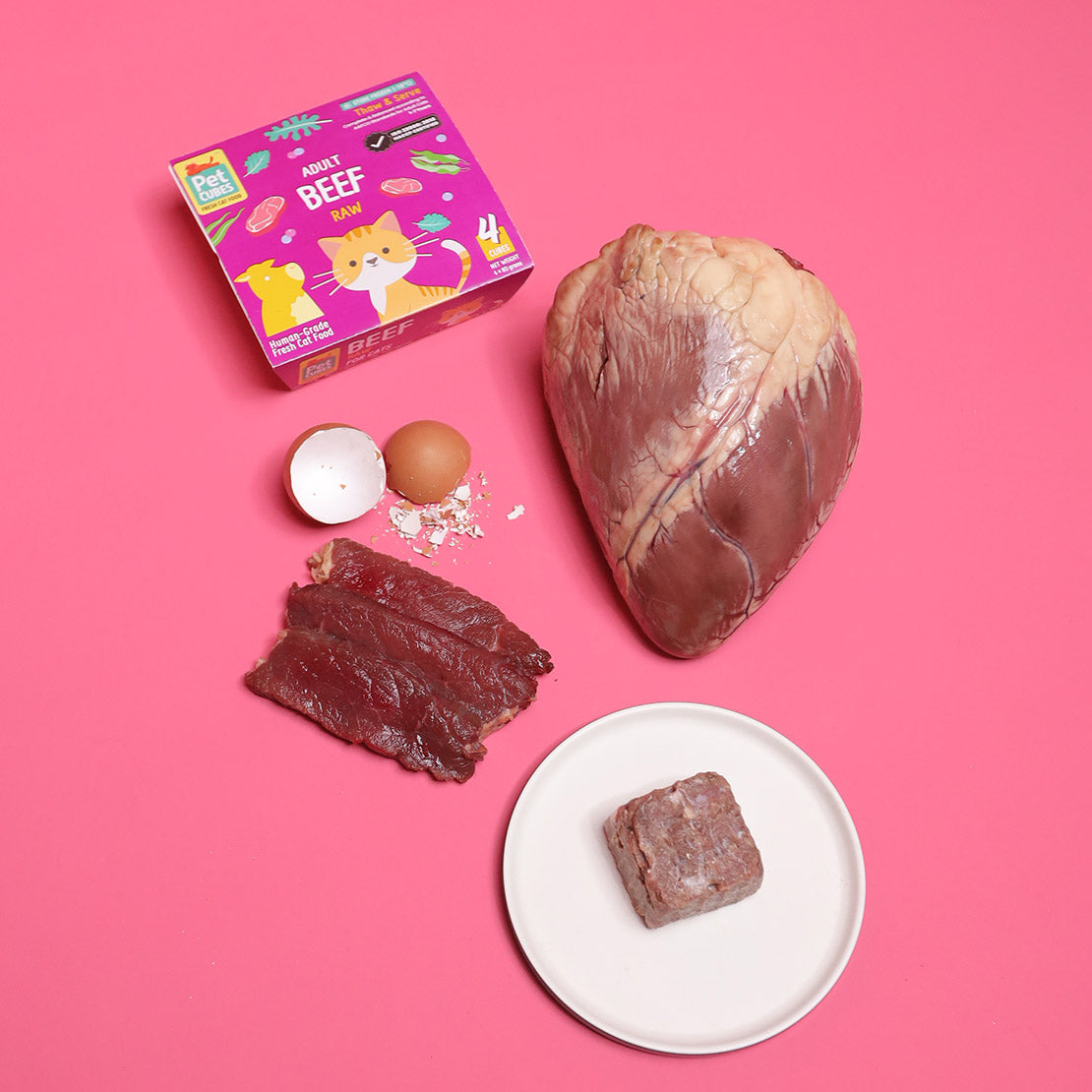 Raw Beef for Adult Cats (Case)