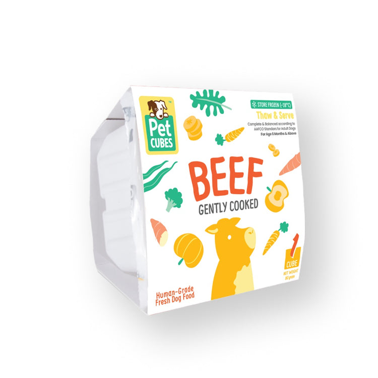 Single Cube for Dogs - Gently Cooked Beef