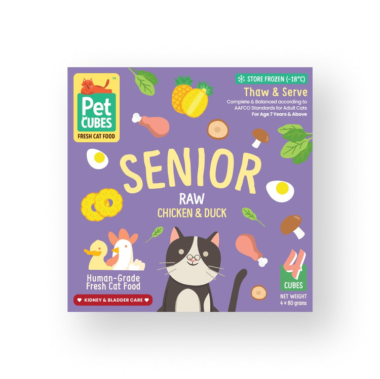 Raw Chicken & Duck for Senior Cats (Single)