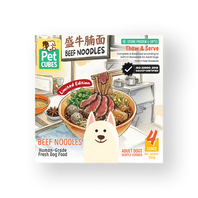 Beef Noodles - Gently Cooked For Adult Dog