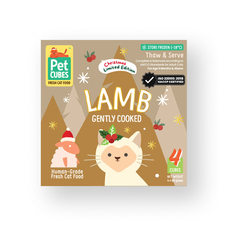 Gently Cooked Lamb for Cats - Festive Special (Tray)