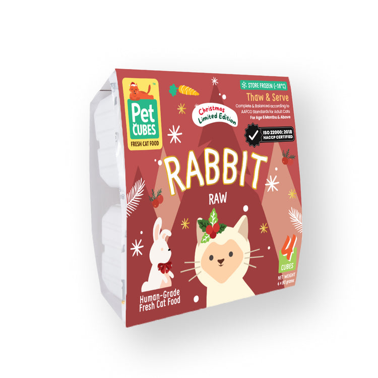 Raw Rabbit for Cats - Festive Special (Tray)