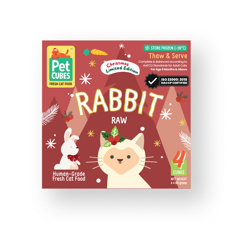 Raw Rabbit for Cats - Festive Special (Tray)