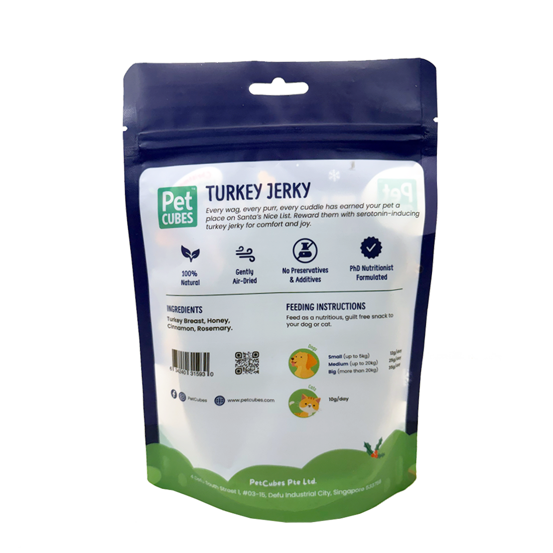 Turkey Jerky - Treat for Dog & Cat