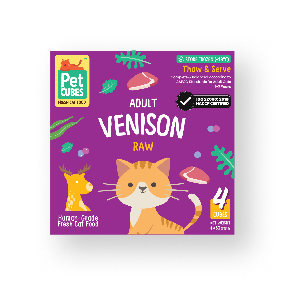 Raw Venison for Cats (Case)