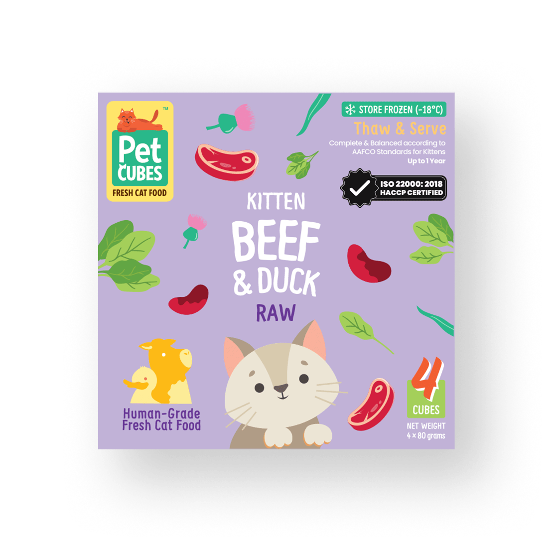 Beef & Duck - Raw For Kitten