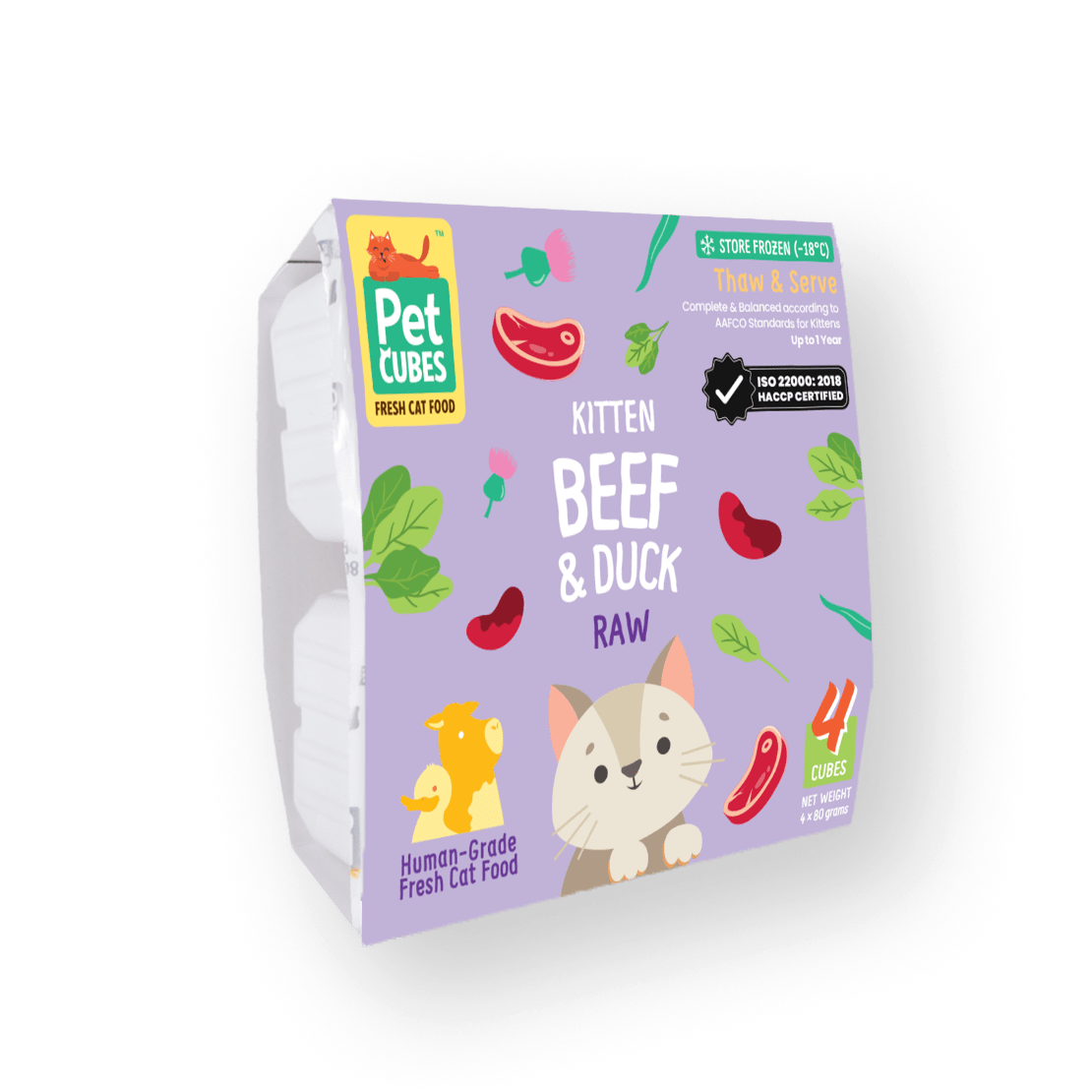 Beef & Duck - Raw For Kitten