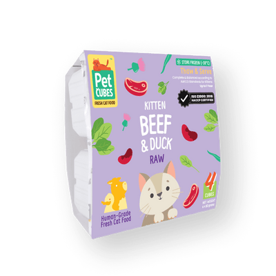 Beef & Duck - Raw For Kitten