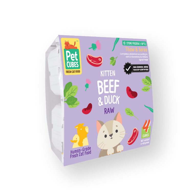 Beef & Duck - Raw For Kitten