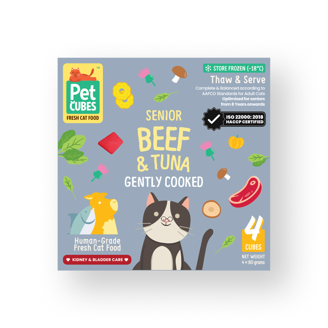 Beef & Tuna - Gently Cooked For Senior Cat