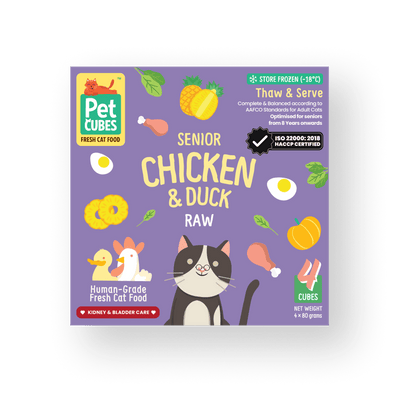 Chicken & Duck - Raw For Senior Cat