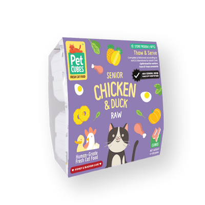 Chicken & Duck - Raw For Senior Cat